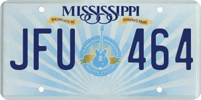 MS license plate JFU464