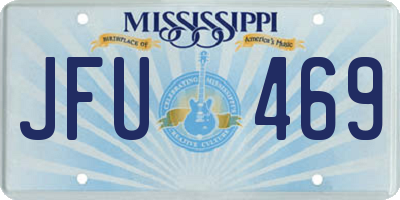 MS license plate JFU469