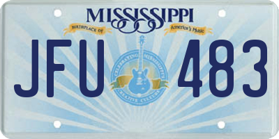 MS license plate JFU483