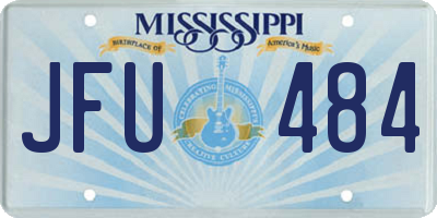 MS license plate JFU484
