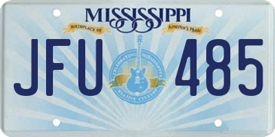 MS license plate JFU485