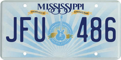 MS license plate JFU486