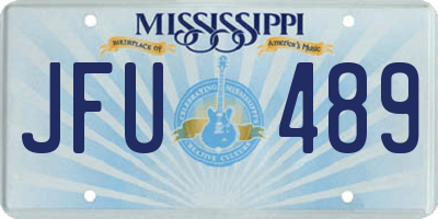 MS license plate JFU489