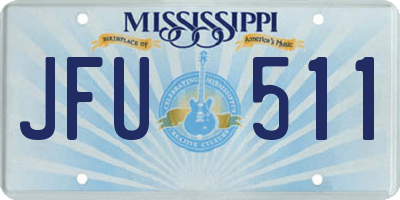MS license plate JFU511