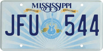MS license plate JFU544