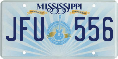 MS license plate JFU556