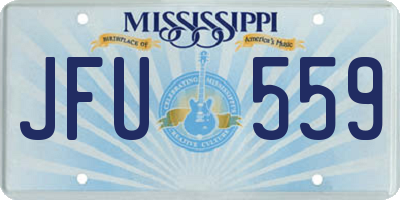MS license plate JFU559