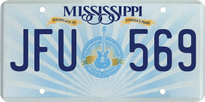 MS license plate JFU569
