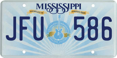 MS license plate JFU586
