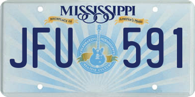 MS license plate JFU591