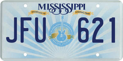 MS license plate JFU621