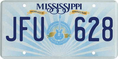 MS license plate JFU628