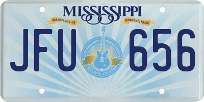MS license plate JFU656