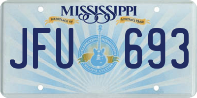 MS license plate JFU693
