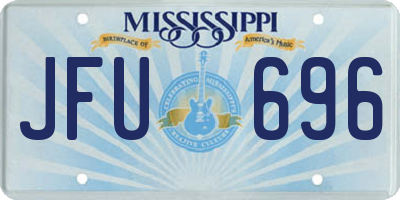 MS license plate JFU696