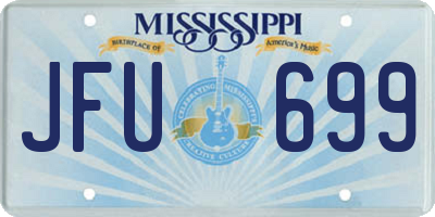 MS license plate JFU699