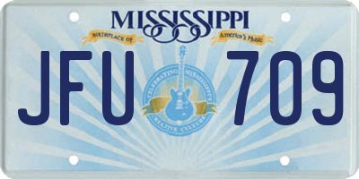 MS license plate JFU709