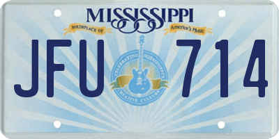 MS license plate JFU714