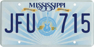 MS license plate JFU715