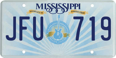 MS license plate JFU719