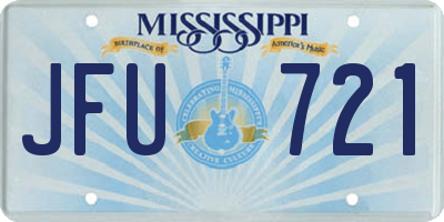 MS license plate JFU721