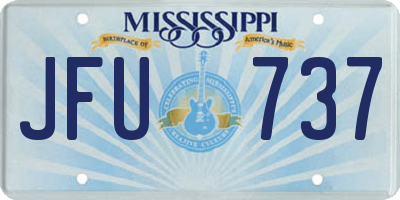 MS license plate JFU737