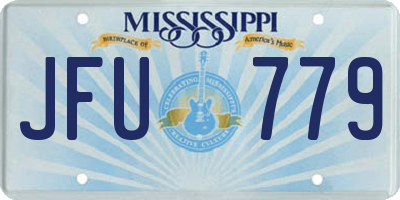 MS license plate JFU779