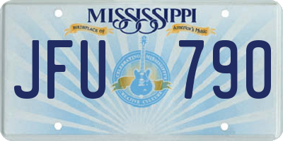 MS license plate JFU790