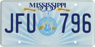 MS license plate JFU796