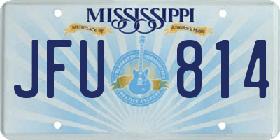 MS license plate JFU814