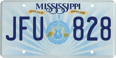 MS license plate JFU828