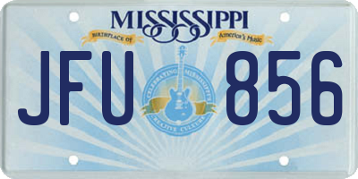 MS license plate JFU856