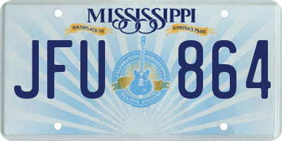 MS license plate JFU864