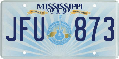 MS license plate JFU873