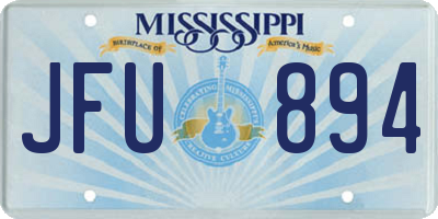 MS license plate JFU894