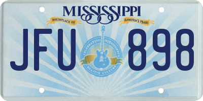 MS license plate JFU898