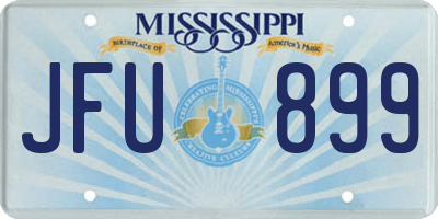 MS license plate JFU899