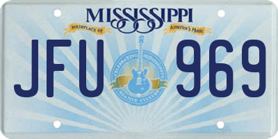 MS license plate JFU969
