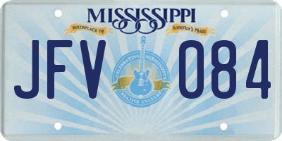 MS license plate JFV084