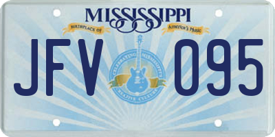 MS license plate JFV095