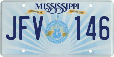 MS license plate JFV146
