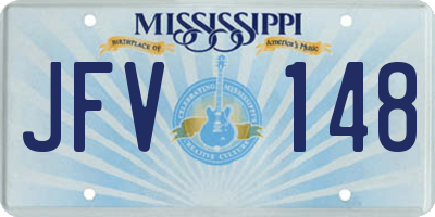 MS license plate JFV148