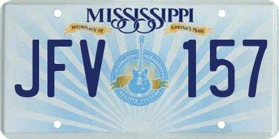 MS license plate JFV157