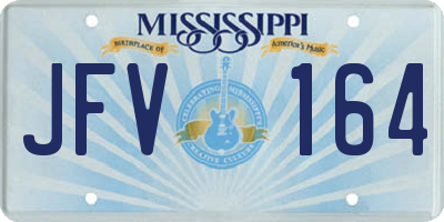 MS license plate JFV164