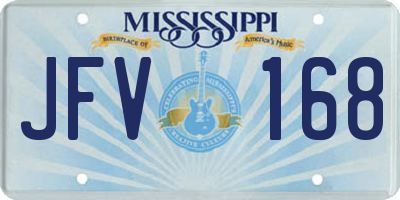 MS license plate JFV168