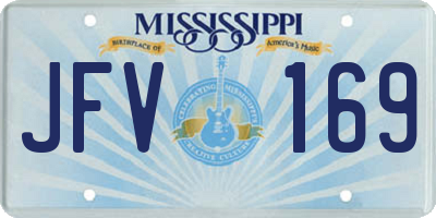 MS license plate JFV169