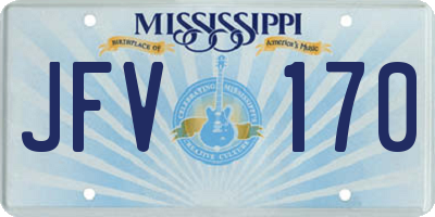 MS license plate JFV170