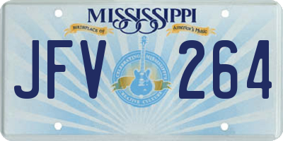 MS license plate JFV264