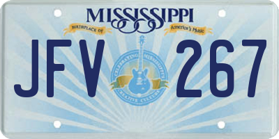 MS license plate JFV267