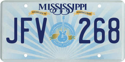 MS license plate JFV268